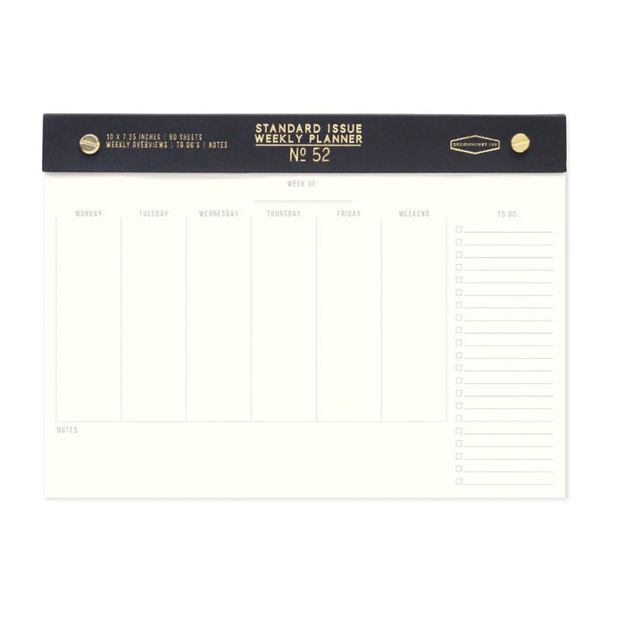 Standard Issue Weekly Desk Planner