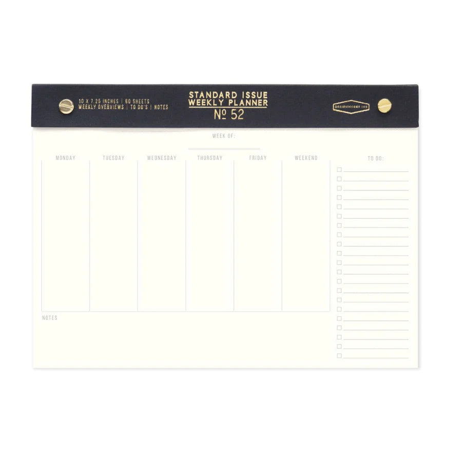 Standard Issue Weekly Desk Planner