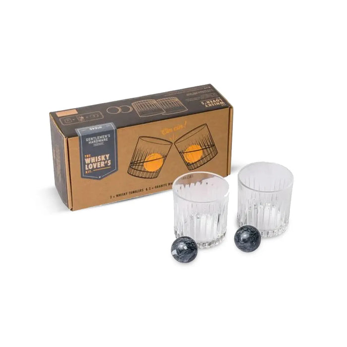 Cocktail Tumbler & Whiskey Stones Set