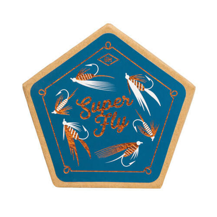 Ceramic Coaster, set of 4 - Fishing