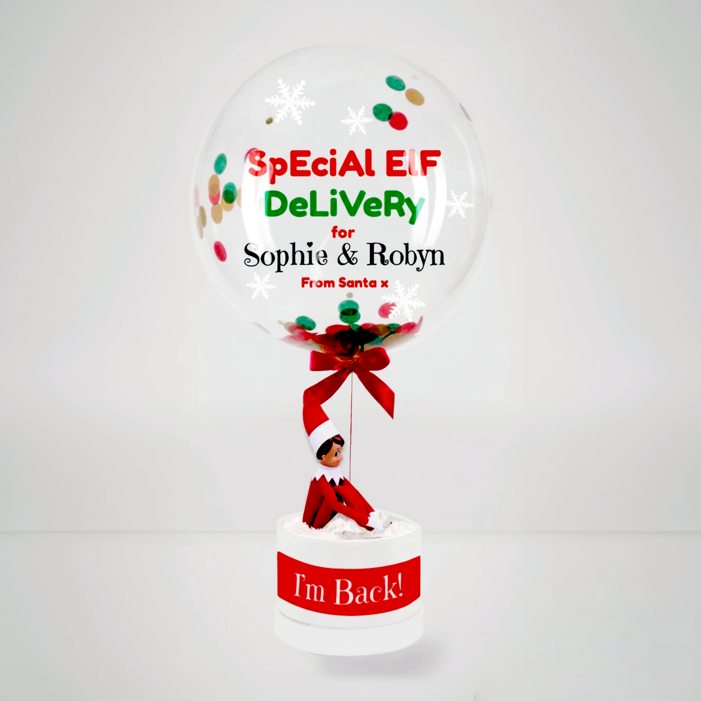 I'm Back! Elf Arrival Balloon