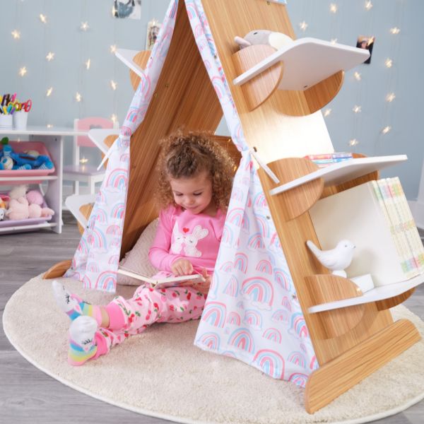 Book Nook Tent with Shelves