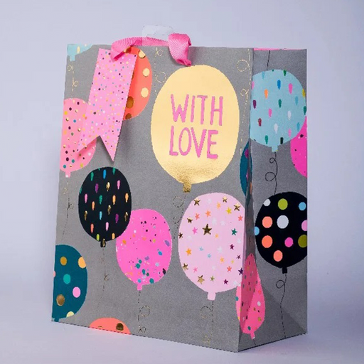 Large Gift Bag - Pink Balloons Collection