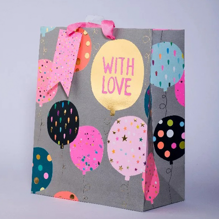 Large Gift Bag - Pink Balloons Collection