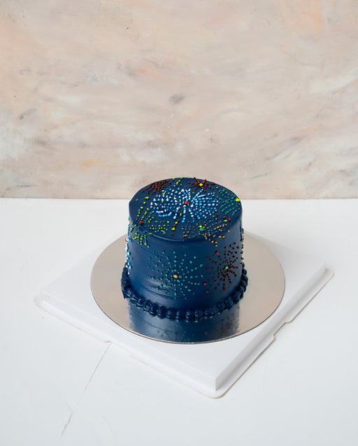 Diwali Night Sky Mini Cake