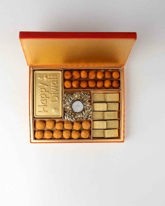 Ladoo and Chocolate Diwali Gift Box