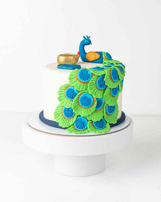 1kg Peacock Cake