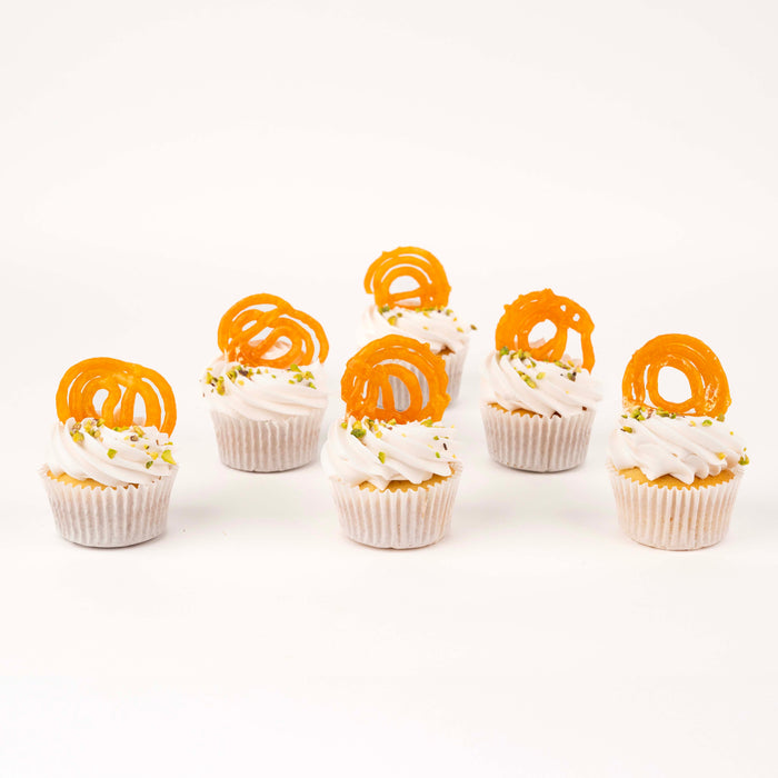 Diwali Jalebi Cupcakes