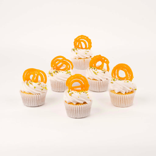 Diwali Jalebi Cupcakes