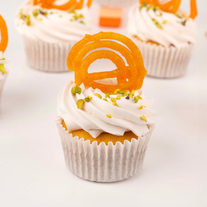 Diwali Jalebi Cupcakes