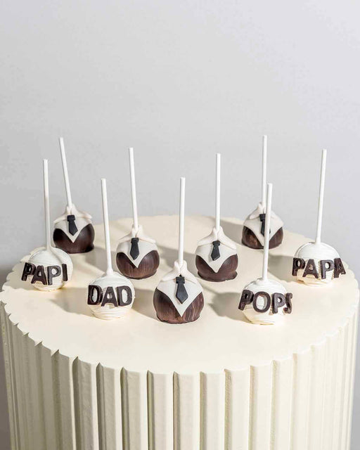 Dad POPS PAPA PAPI cake pops
