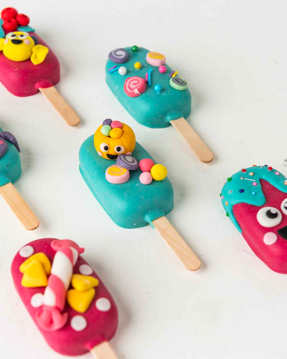 Cute Colorful Spooky Cakesicles