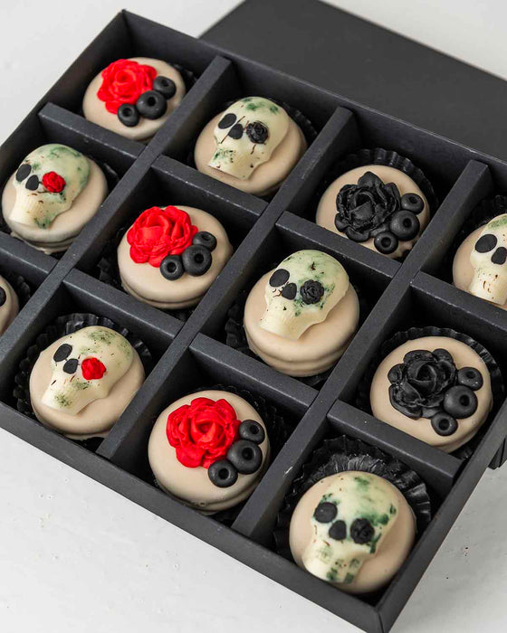 Halloween White Skull Oreos