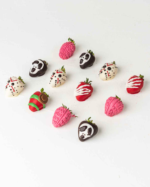 Ghost and Skeleton Chocolate Strawberries