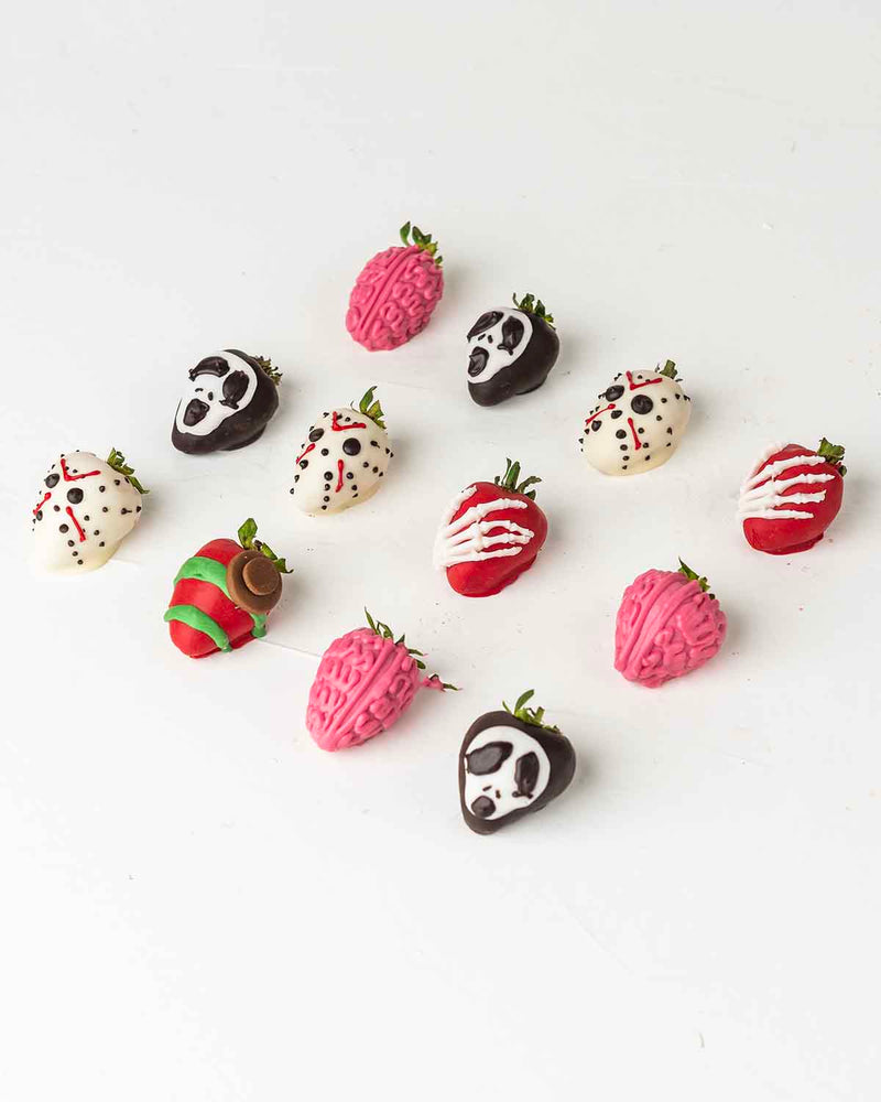 Ghost and Skeleton Chocolate Strawberries