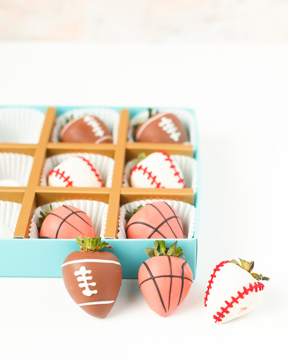 Sports theme Chocolate Covered Strawberries
