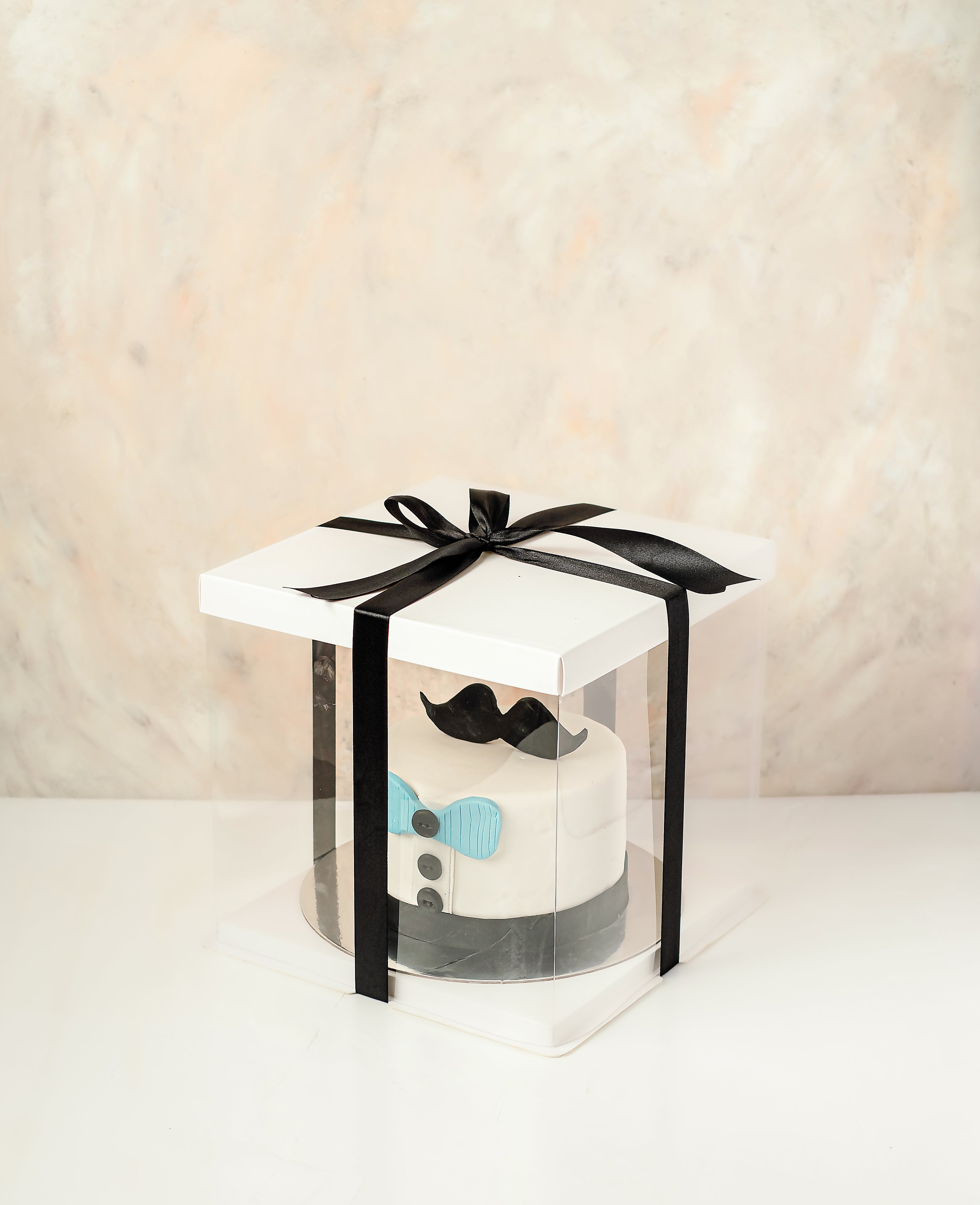 Mini Cake with Bow tie