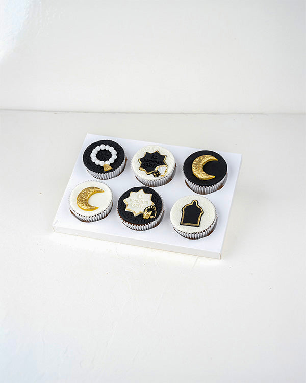 White and Black Ramadan Cupcake Collection
