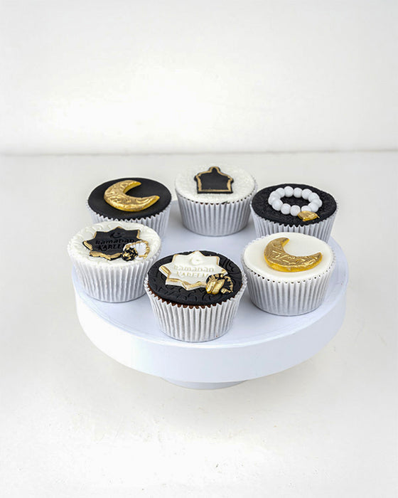 White and Black Ramadan Cupcake Collection