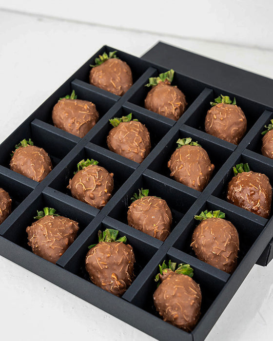 Kunafa and Milk Chocolate Covered Strawberries