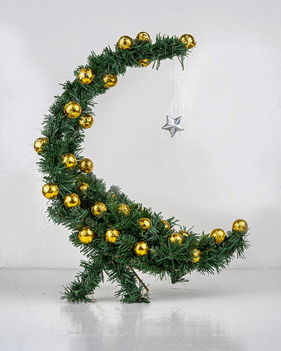 Decorated Crescent with 35 Truffles
