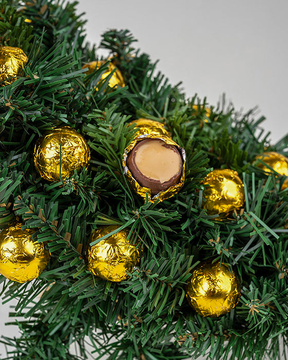 Decorated Crescent with 35 Truffles