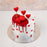 White and Red Cake