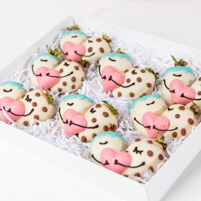 Hugging Chocolate Covered Designer Strawberries