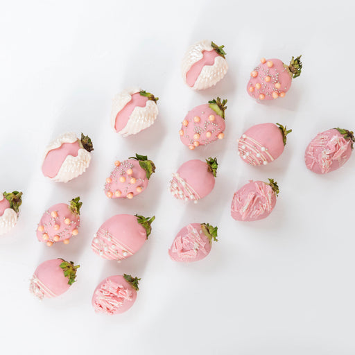 Ruby Chocolate Strawberries with Wings