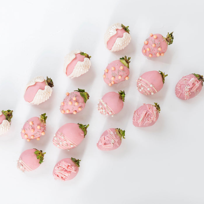 Ruby Chocolate Strawberries with Wings