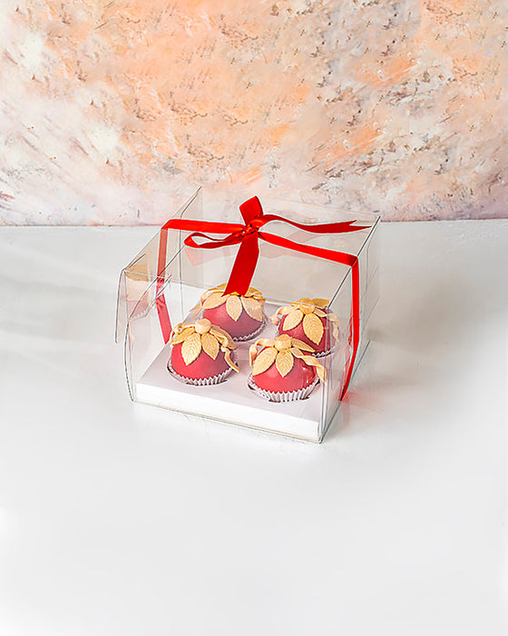 Red And Golden Chocolate Baubles