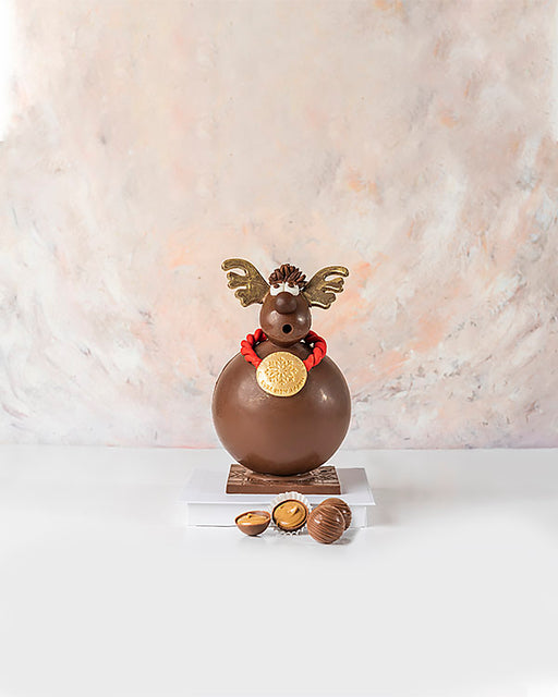 3D Belgian Milk Chocolate Reindeer