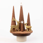 Golden Reindeer Chocolate Forest