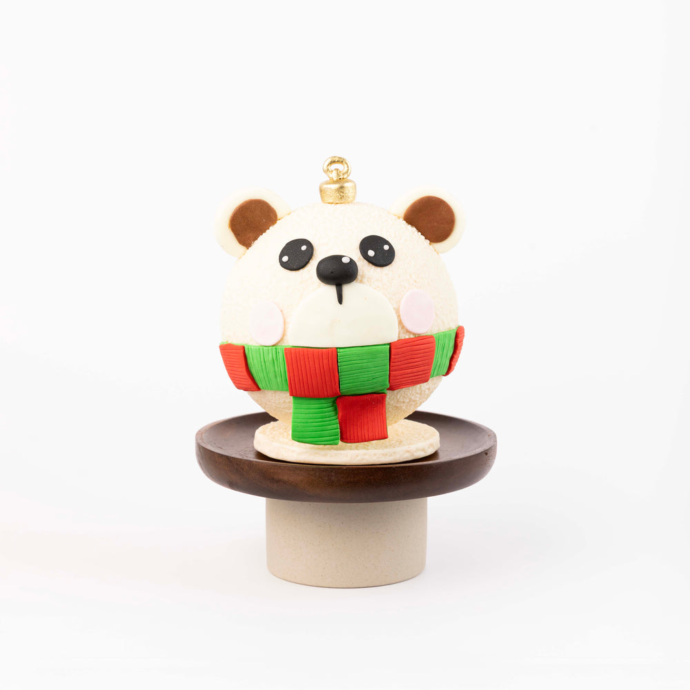 Festive White Bear Chocolate