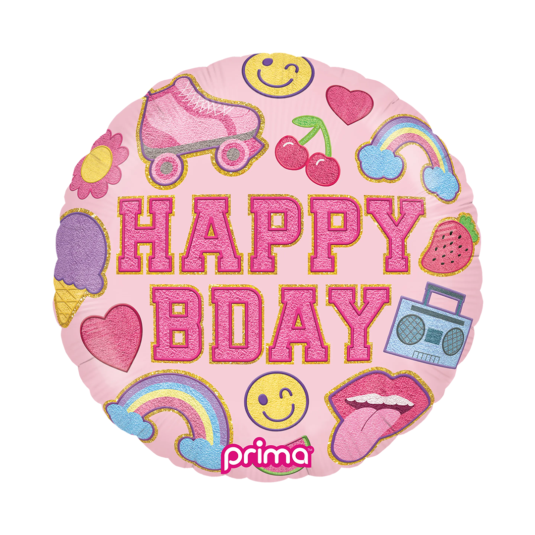 18" Doodle art Theme Birthday Balloon