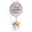 Pastel Harmony Rose Floral Box With Personalised Hot Air Balloon