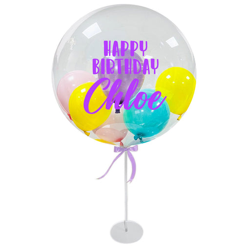 Pastel Personalised Balloon On Stand
