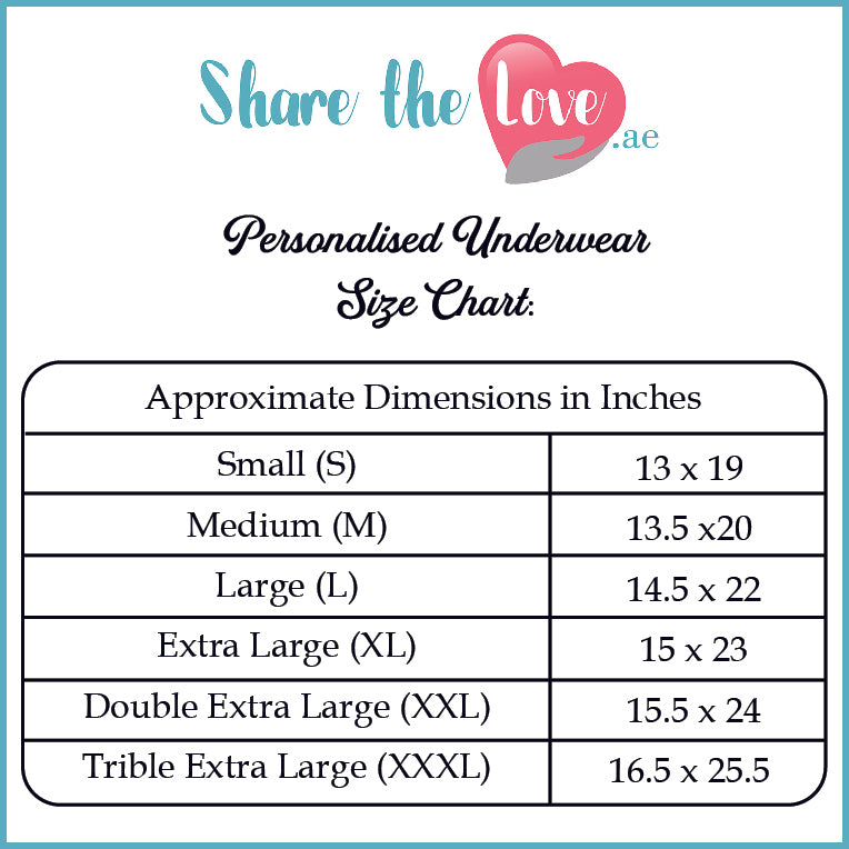 "I Love You" Personalised Mens Boxers