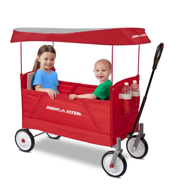 Radio Flyer 3 in 1 EZ Fold Wagon with Canopy