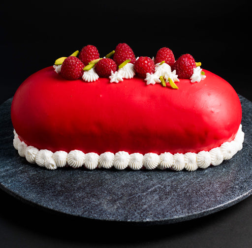 Raspberry Pistachio Cake