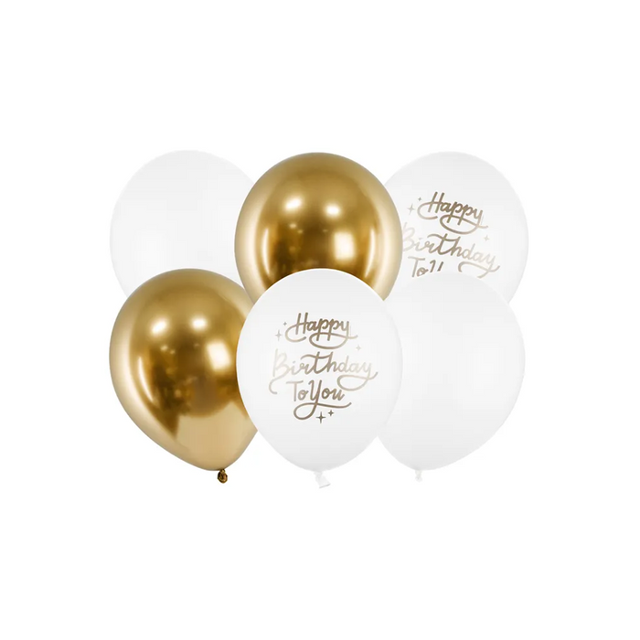 Balloons 30cm, Happy Birthday To You, mix