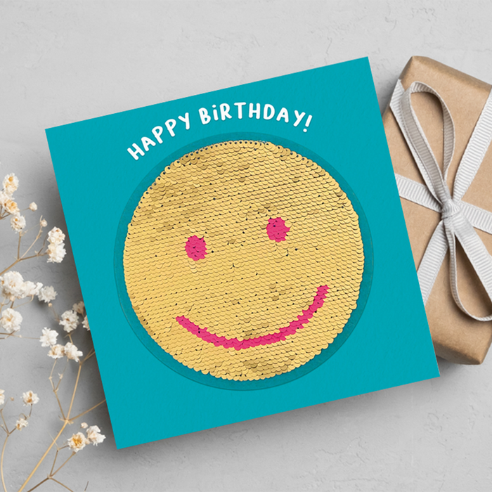 Smiley, Happy Birthday Greeting Card, Redback