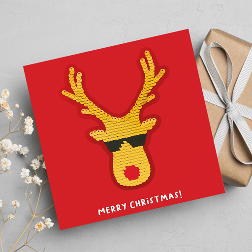 Rudolph, Christmas Greeting Card, Redback