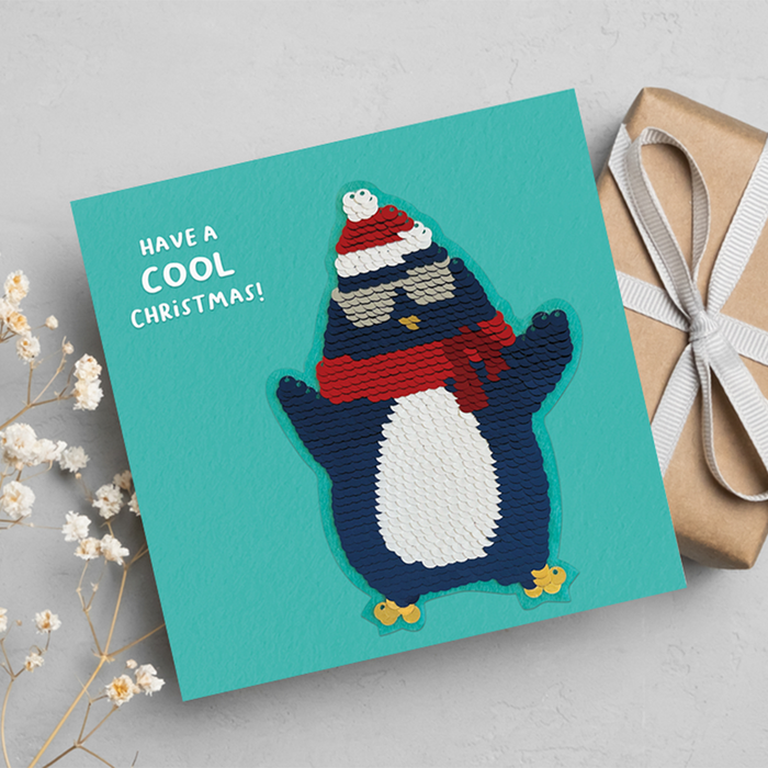 Xmas Penguin, Christmas Greeting Card, Redback