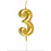 Number Candle - Gold