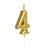 Number Candle - Gold