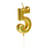Number Candle - Gold
