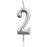 Number Candle - Silver