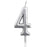 Number Candle - Silver
