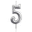 Number Candle - Silver